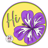 PCD Hi With Purple Flower