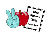 PCD Peace Apple Teacher Plaque
