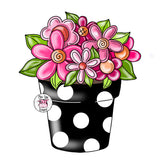 PCD Polka Dot Flower Pot