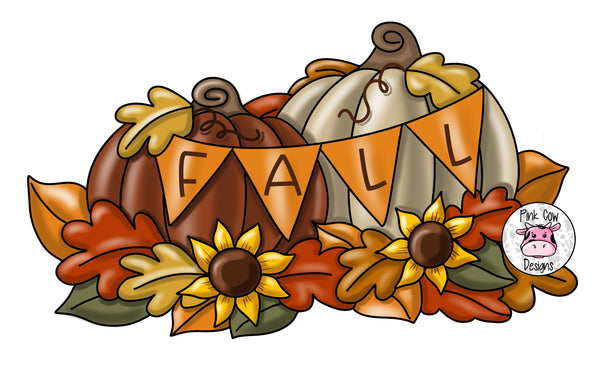 PCD Pumpkins With Fall Banner