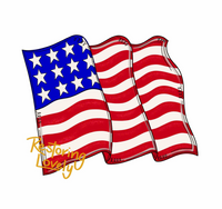 RLY Waving American Flag