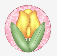 WHD Farmhouse Tulip Bouquet Round