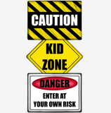 WHD Kid Zone Caution Sign