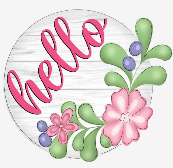 WHD Hello Floral Funky Round