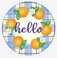 WHD Orange Hello Wreath