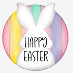 WHD Happy Easter Bunny Silhouette