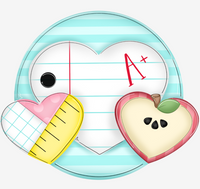 WHD Back To School Heart Trio Round