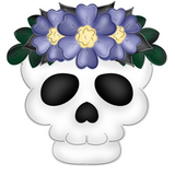 WHD Floral Crown Skull