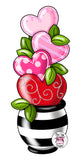 PCD Stacked Hearts Topiary
