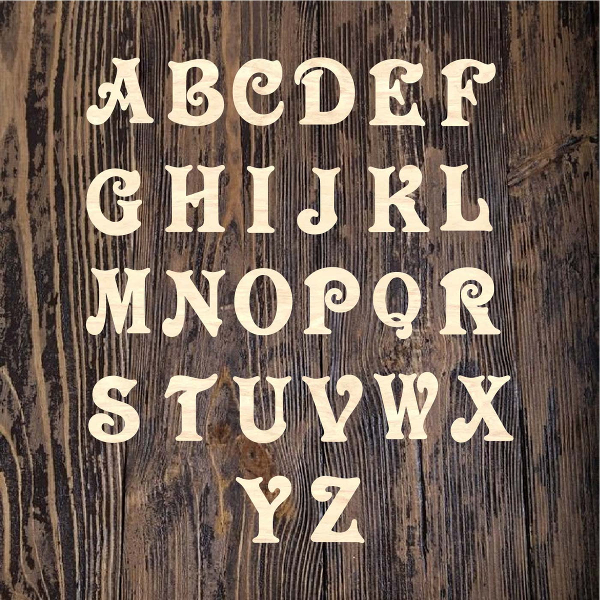 Single Letter in Winona Font – Home Creations Milling & Signage