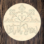 ABL Let It Snow Plaque