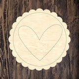 ABL Love Scalloped Circle