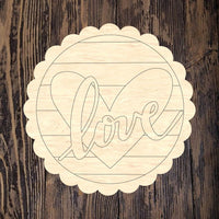 ABL Love Scalloped Circle