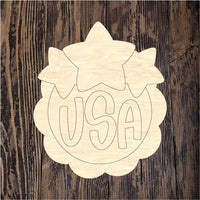 ABL USA Scalloped Plaque