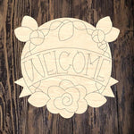 ASH Floral Welcome Plaque 1