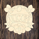 ASH Floral Welcome Plaque 1