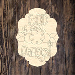 ASH God America Plaque