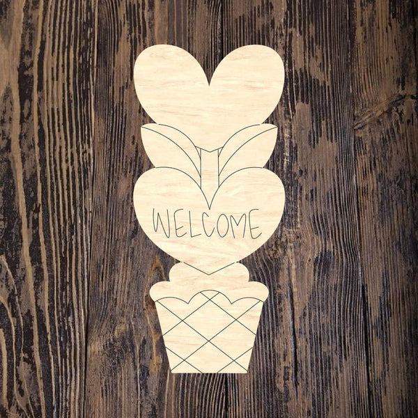 ASH Heart Topiary – Home Creations Milling & Signage