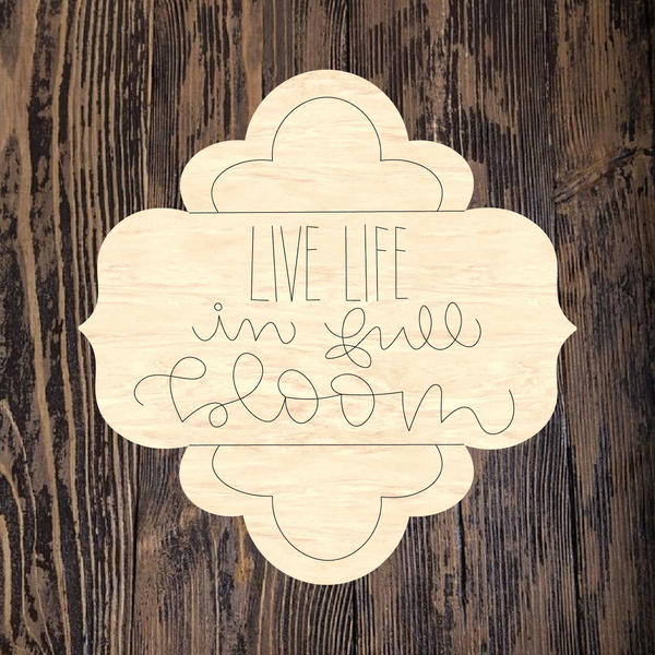 ASH Live Life Bloom Plaque