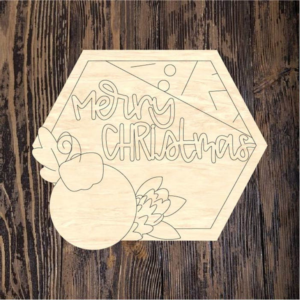 ASH Merry Christmas Hexagon