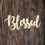 "Blessed" in Script Font