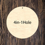 Flash Sale Set of 25 Circle-Round 4in 1 Hole