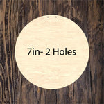 Flash Sale Set of 25 Circle-Round 7in 2 Holes