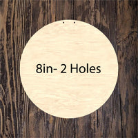 Flash Sale Set of 25 Circle-Round 8in 2 Holes
