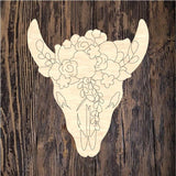 CRG Floral Cow Skull