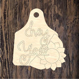 CRG Hey Yall Floral Tag