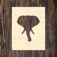 Elephant Head 2 Frame Cutout