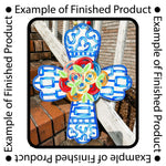 QMC Chinoiserie Floral Cross