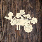 Flower Wheelbarrow 1