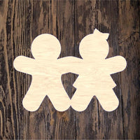 Gingerbread Boy & Girl Holding Hands