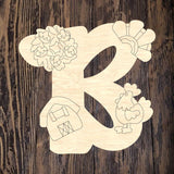 HCD Farmhouse Monogram Letter B