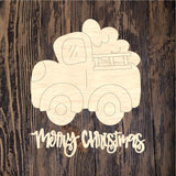 HCD Merry Christmas Truck Plaque