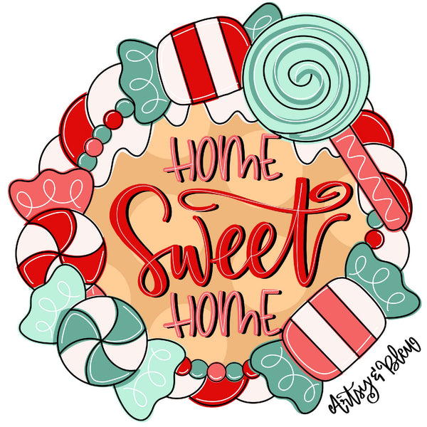 ABL Home Sweet Home Candy Wreath