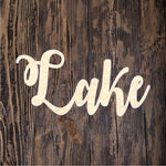 "Lake" in Script Font