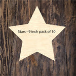 Stars 9 inch - pack of 10