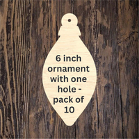 Ornament 5 w/1 hole - 10 pack
