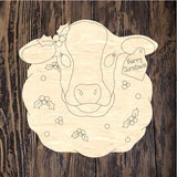 PCD Cow With Wreath