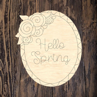 PCD Hello Spring Floral Oval