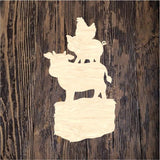 PCD Stacked Farm Animals