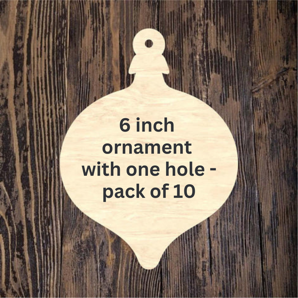 Ornament 4 w/1 hole - 10 pack