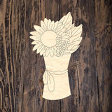 POP Sunflower Wheat Bouquet