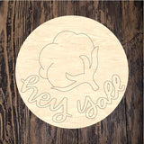 RLT Hey Yall Cotton Round