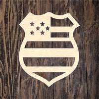 Stars & Stripes Police Badge