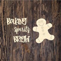 WHD Baking Spirits Bright Gingerbread Man Cutting Board