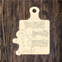 WHD Baking Spirits Bright Gingerbread Man Cutting Board