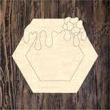 WHD Bee Humble And Kind Hexagon Frame